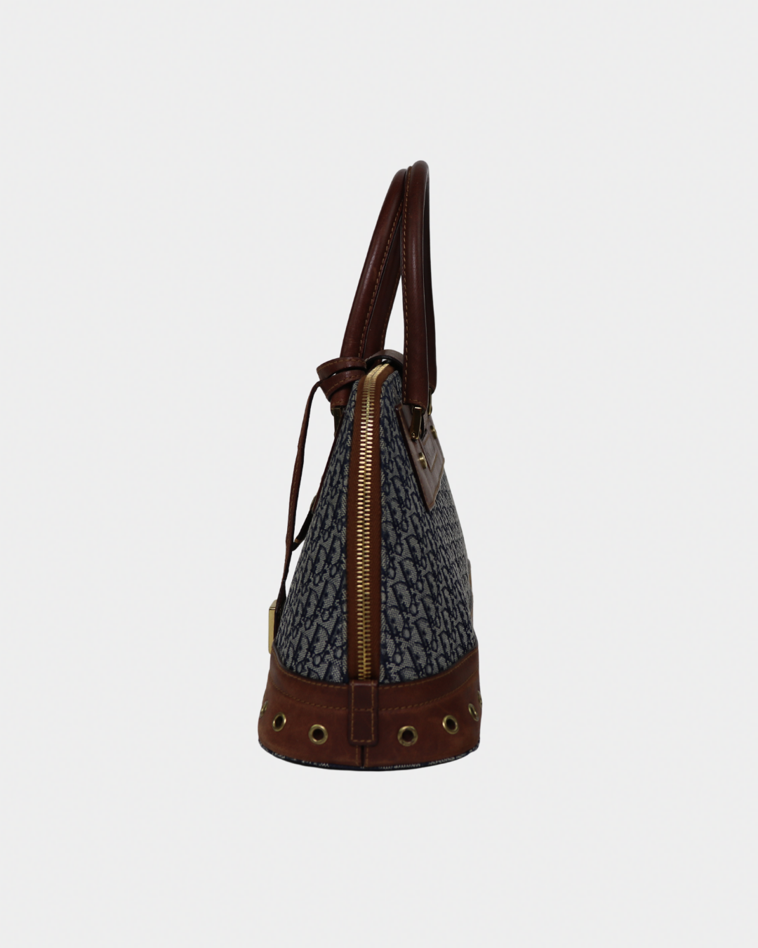 Christian Dior Navy Trotter Top Handle Bag