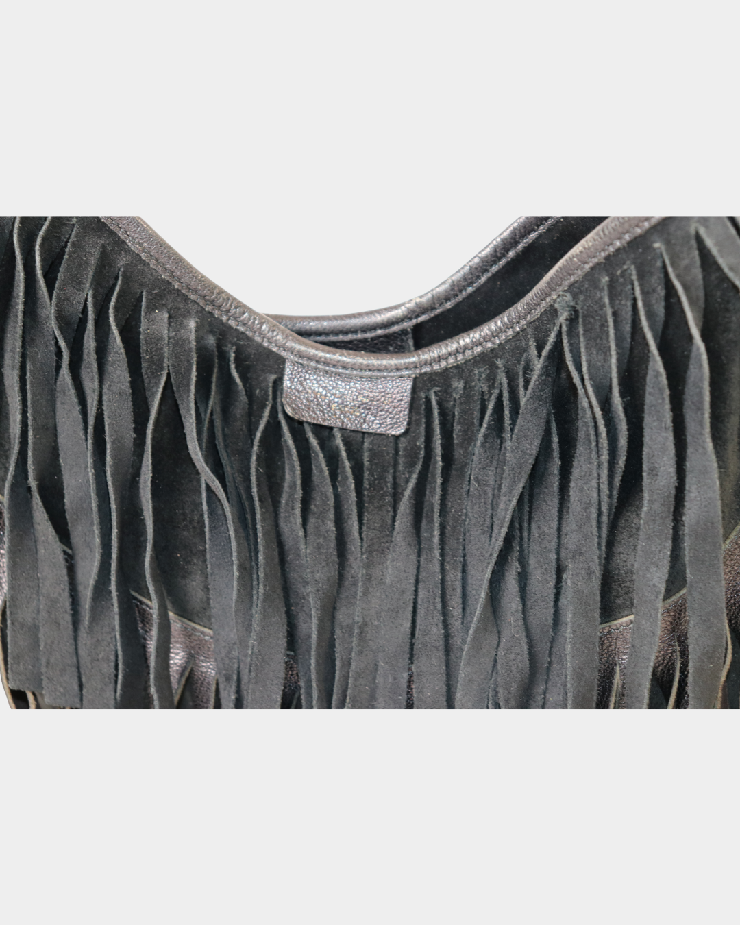 YSL FW/2005 La Boheme Black Suede Shoulder Bag
