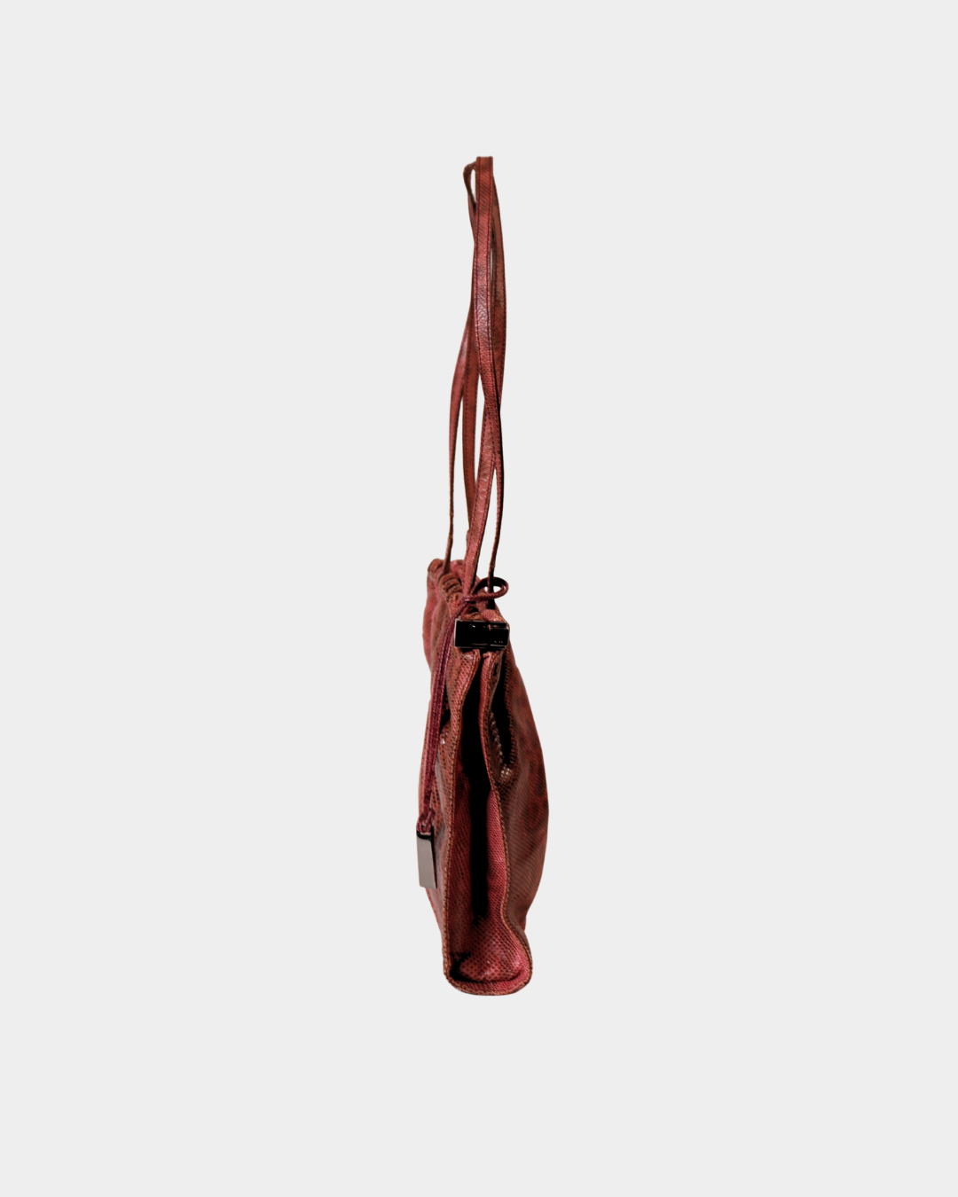 Gucci F/W1999 Tom Ford Lizard Embossed Bag - Pink