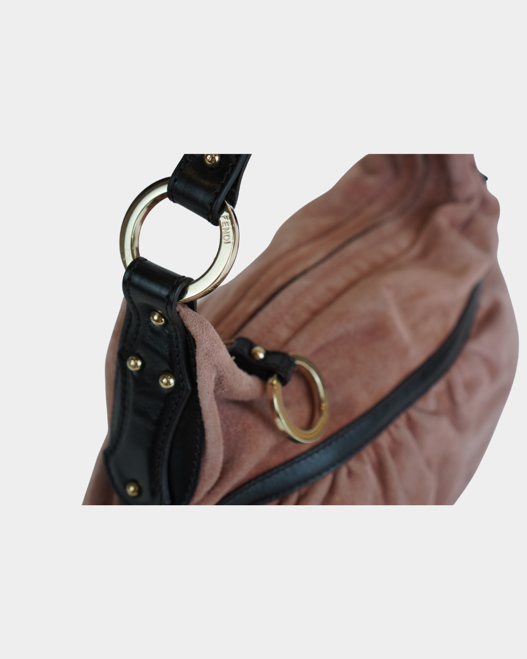 Fendi Soft Pink Suede Chef Bag