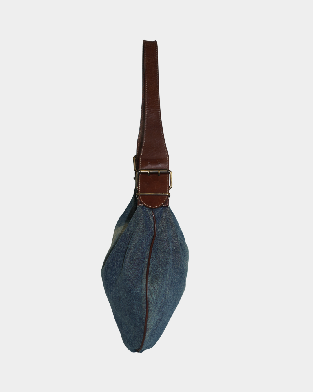 Fendi Denim Oyster Shoulder Bag