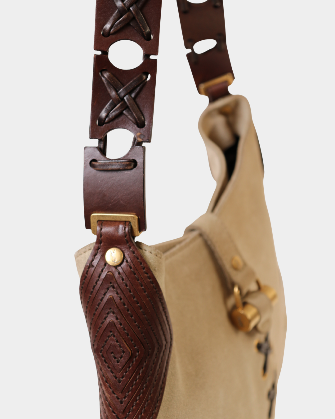 YSL Suede Hobo Bag