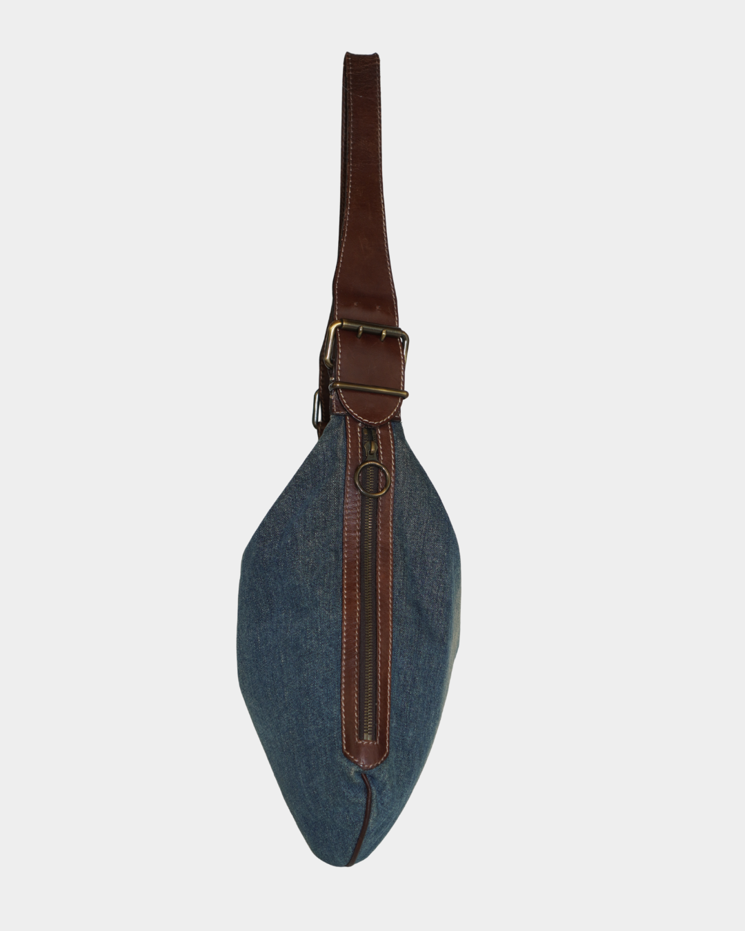 Fendi Denim Oyster Shoulder Bag