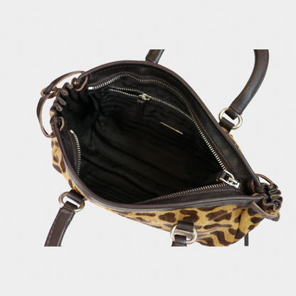 Prada Cheetah Mini Top Handle Bag