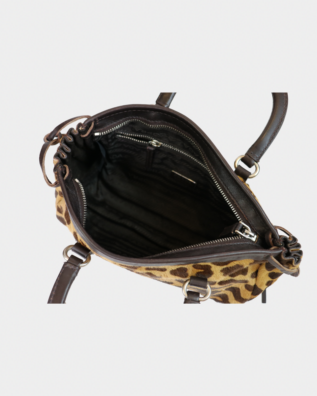 Prada Cheetah Mini Top Handle Bag
