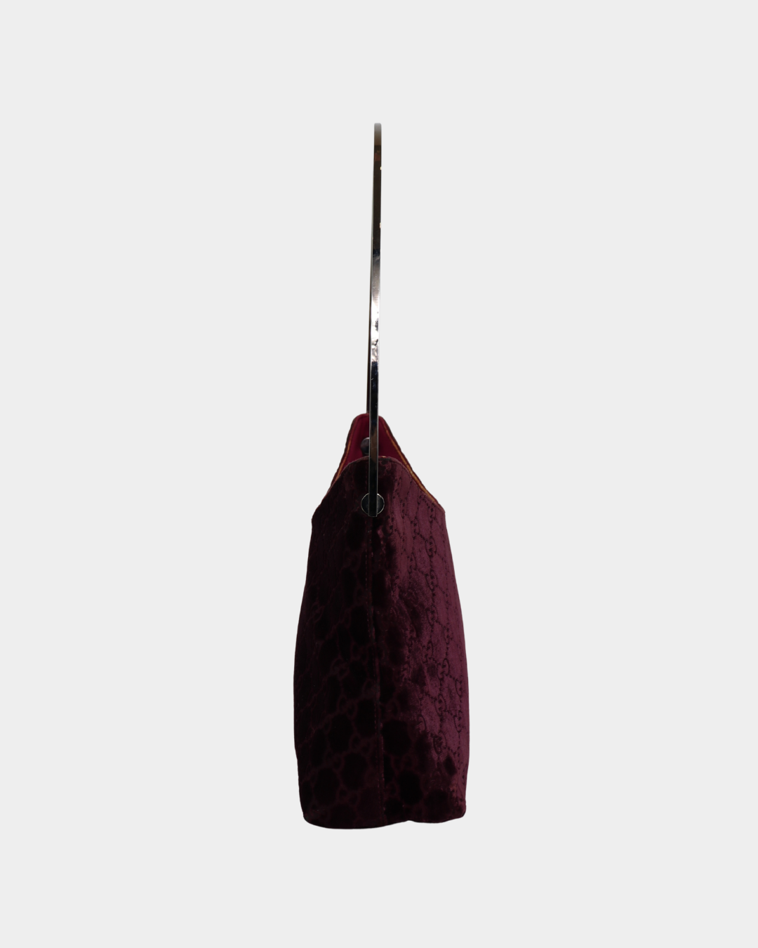 F/W1997 Gucci by Tom Ford Purple Velvet GG Monogram Shoulder Bag