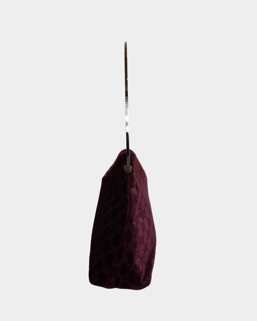 F/W1997 Gucci by Tom Ford Purple Velvet GG Monogram Shoulder Bag