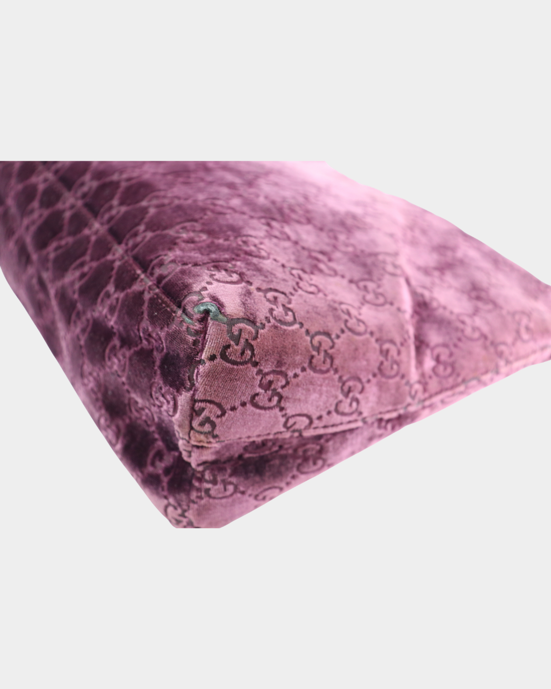 F/W1997 Gucci by Tom Ford Purple Velvet GG Monogram Shoulder Bag