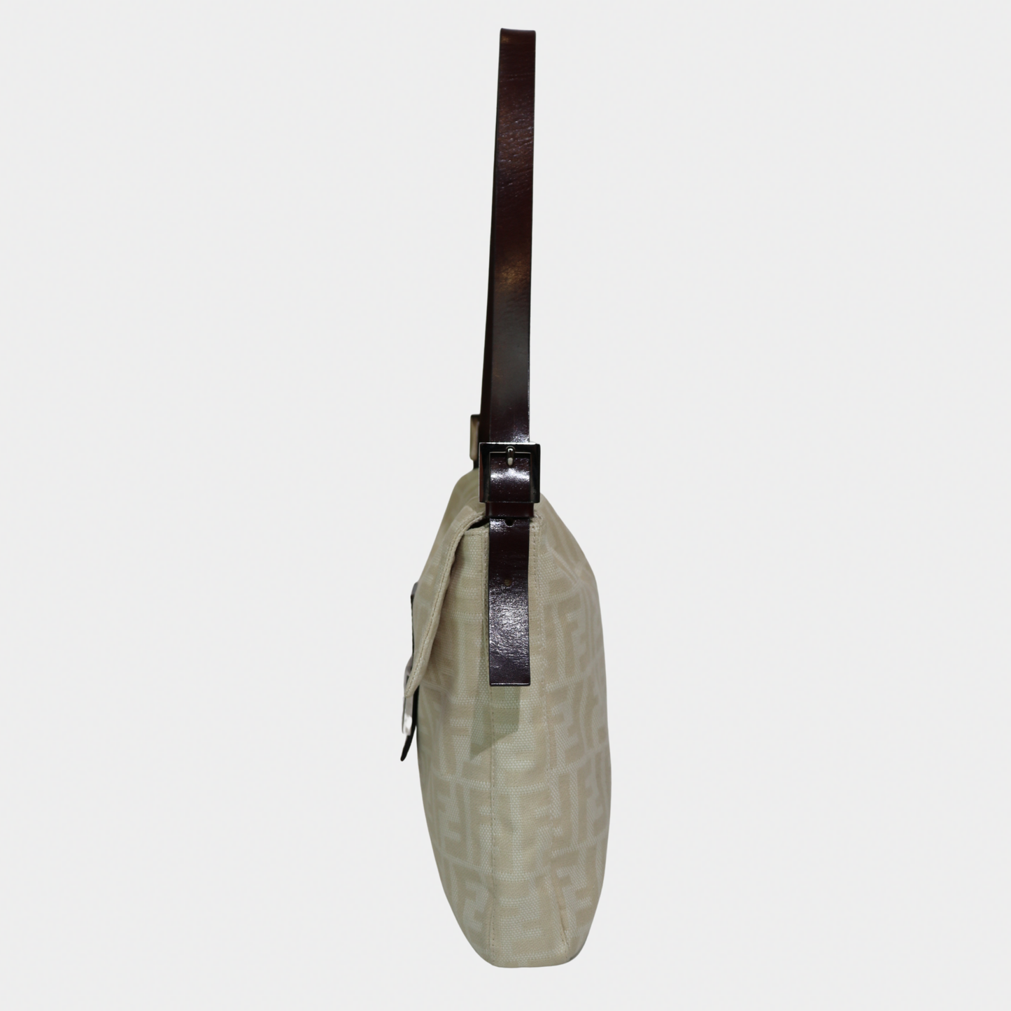 Fendi Zucca Cream Mamma Style Shoulder Bag