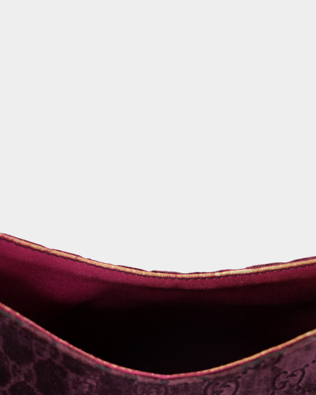 F/W1997 Gucci by Tom Ford Purple Velvet GG Monogram Shoulder Bag