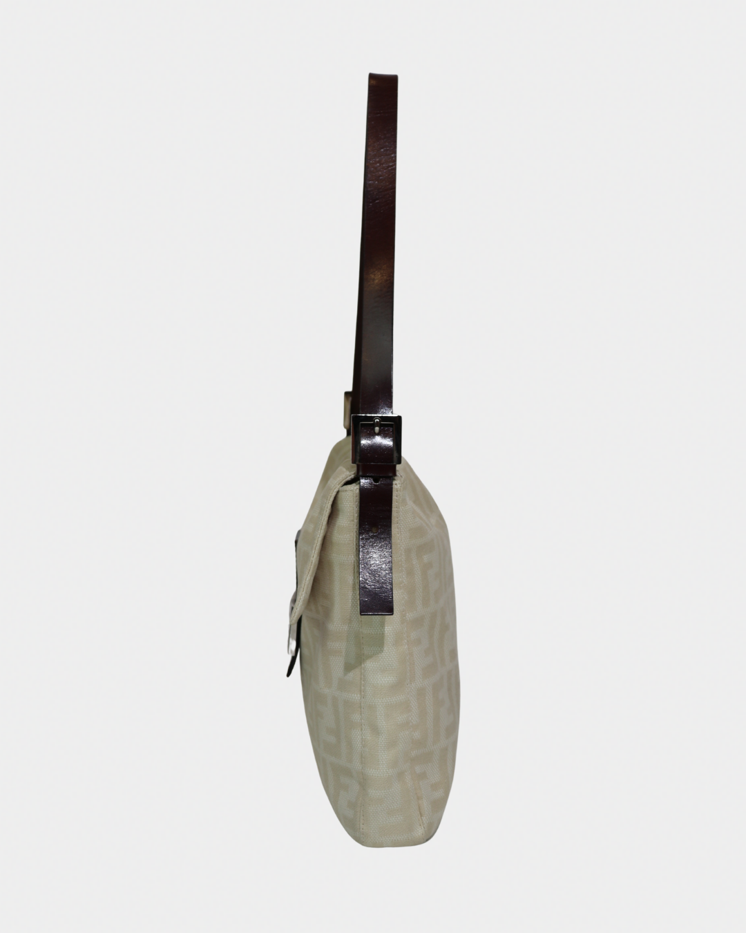 Fendi Zucca Cream Mamma Style Shoulder Bag