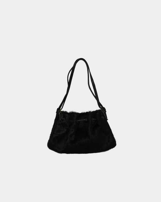 Black Pony hair Shoulder Bag
