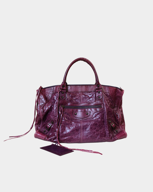 Balenciaga FW/2009 Classic City Work Bag Purple