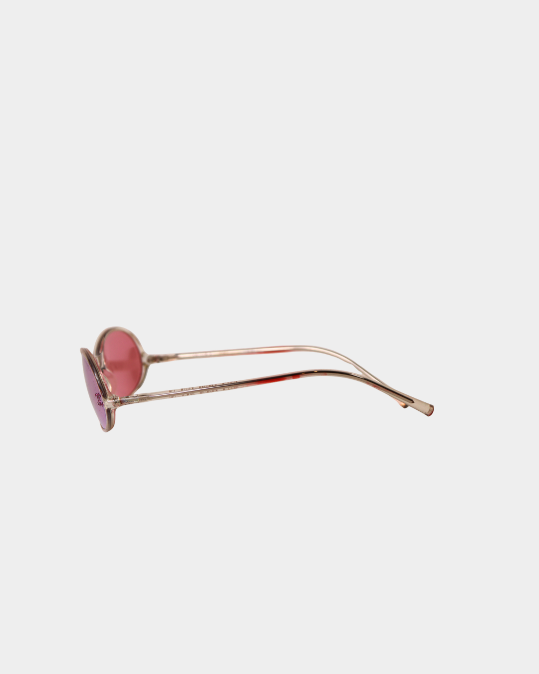 Chanel 2000s Rhinestone CC Oval Sunglasses