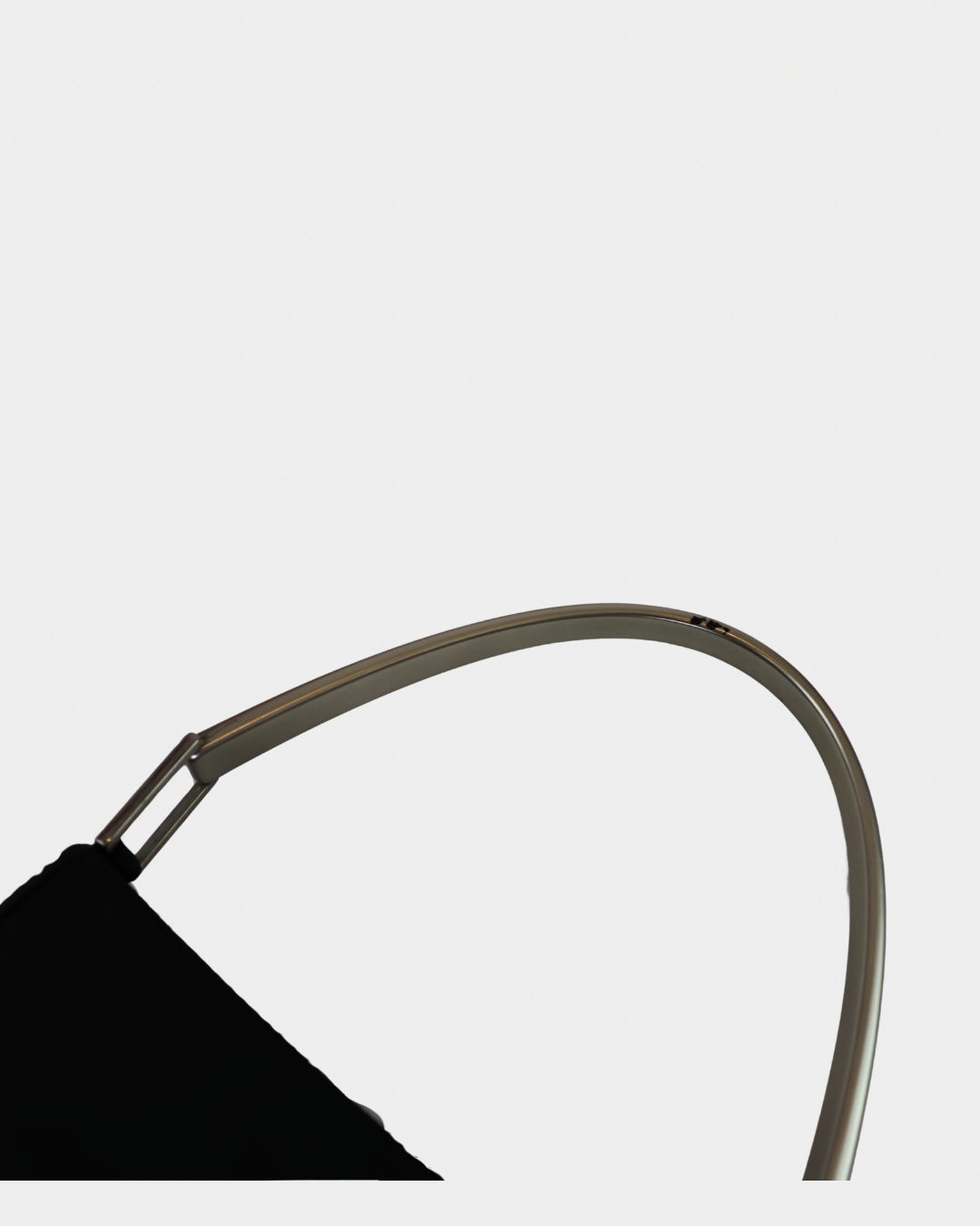 Prada Nylon Silver Acrylic Strap Shoulder Bag