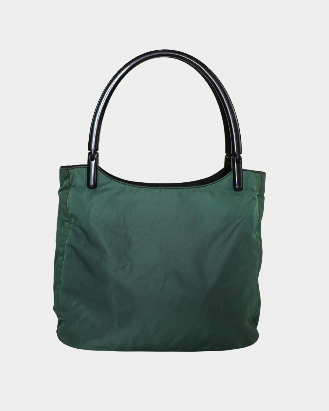 Prada Nylon Tote with Acrylic Handles