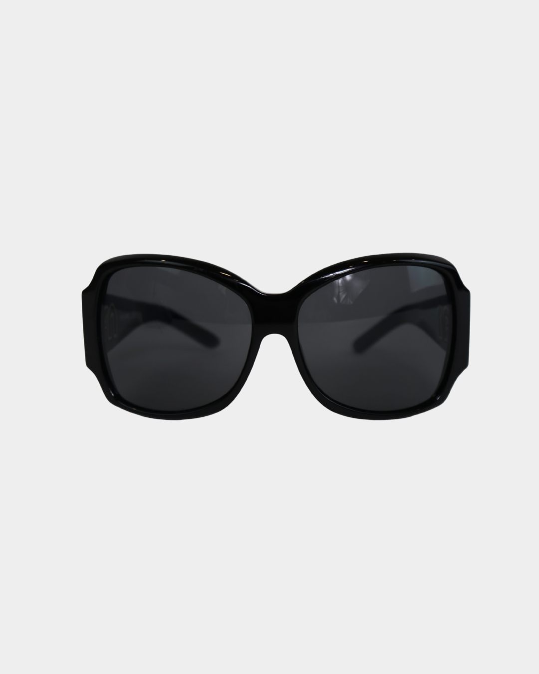 Miu Miu Black Cutout Logo Sunglasses