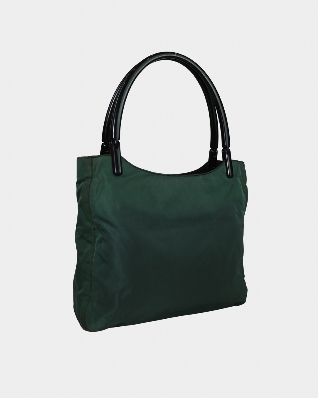 Prada Nylon Tote with Acrylic Handles