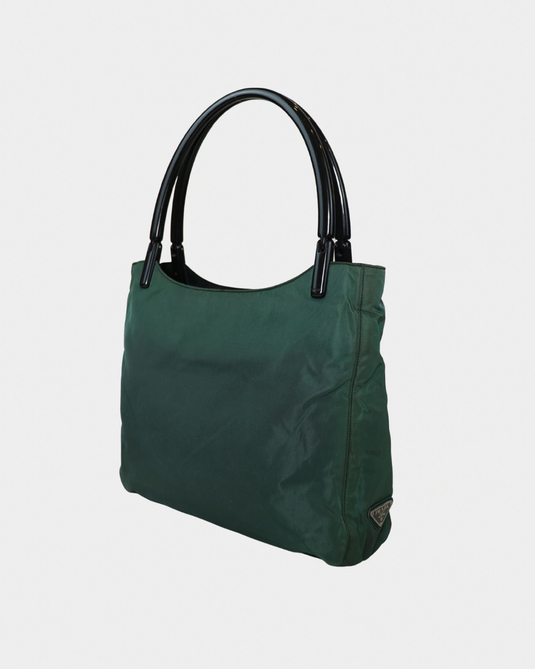 Prada Nylon Tote with Acrylic Handles