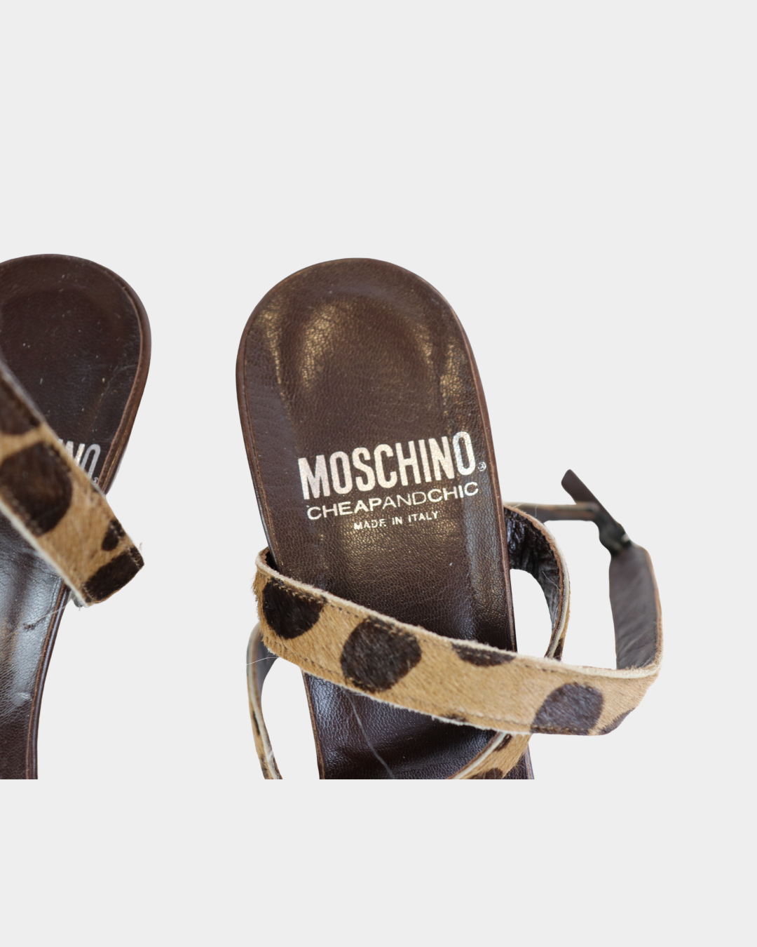 Moschino Pony Hair Heels