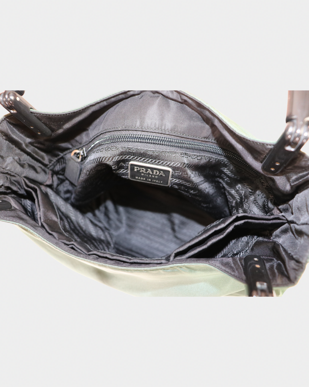 Prada Nylon Tote with Acrylic Handles