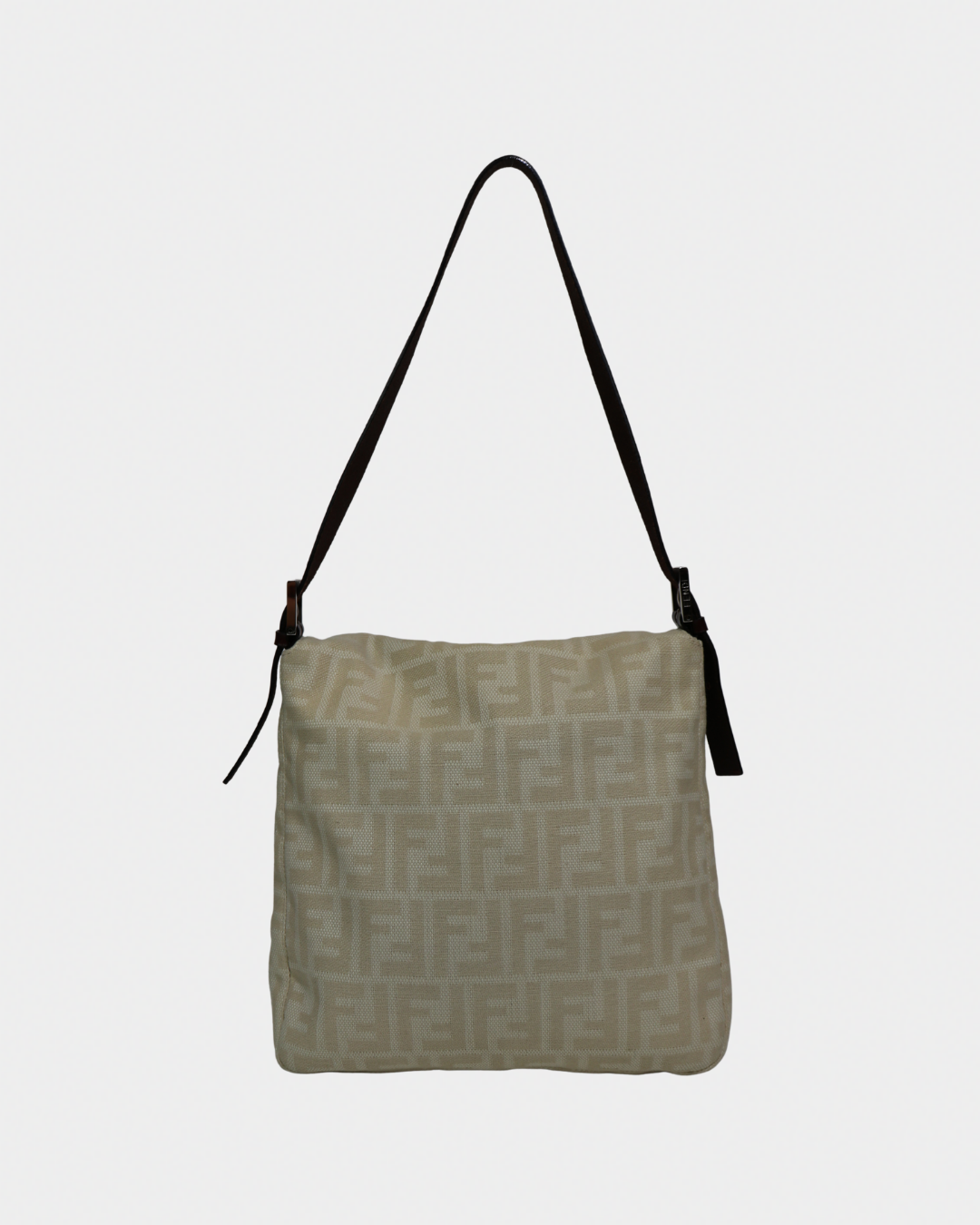 Fendi Zucca Cream Mamma Style Shoulder Bag