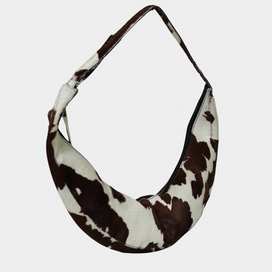 Archival Miu Miu Pony Hair Cresent Bag
