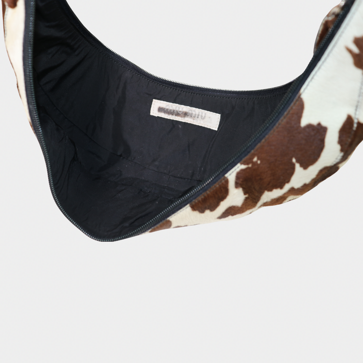 Archival Miu Miu Pony Hair Cresent Bag