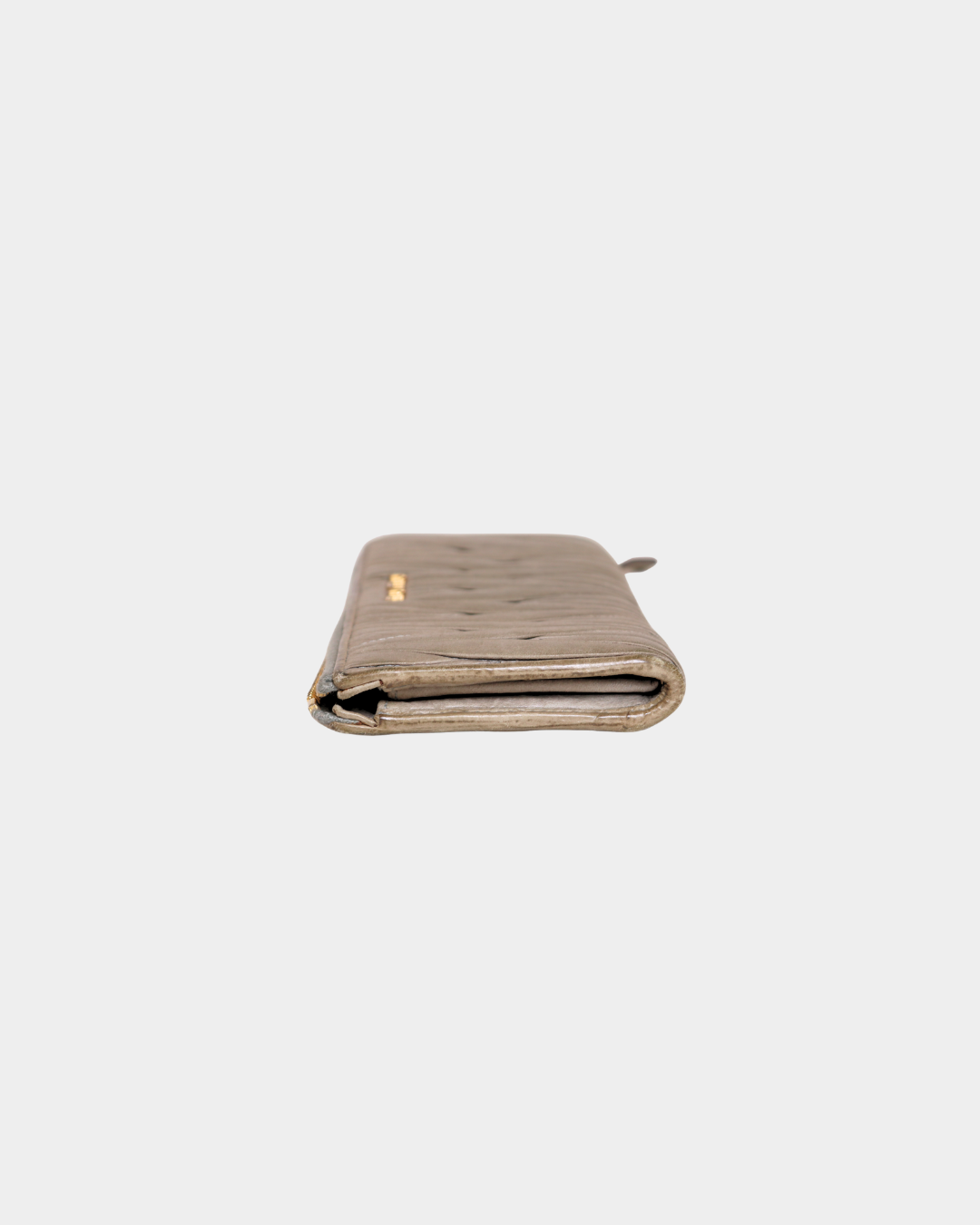 Miu Miu Grey Matlasse Long Wallet