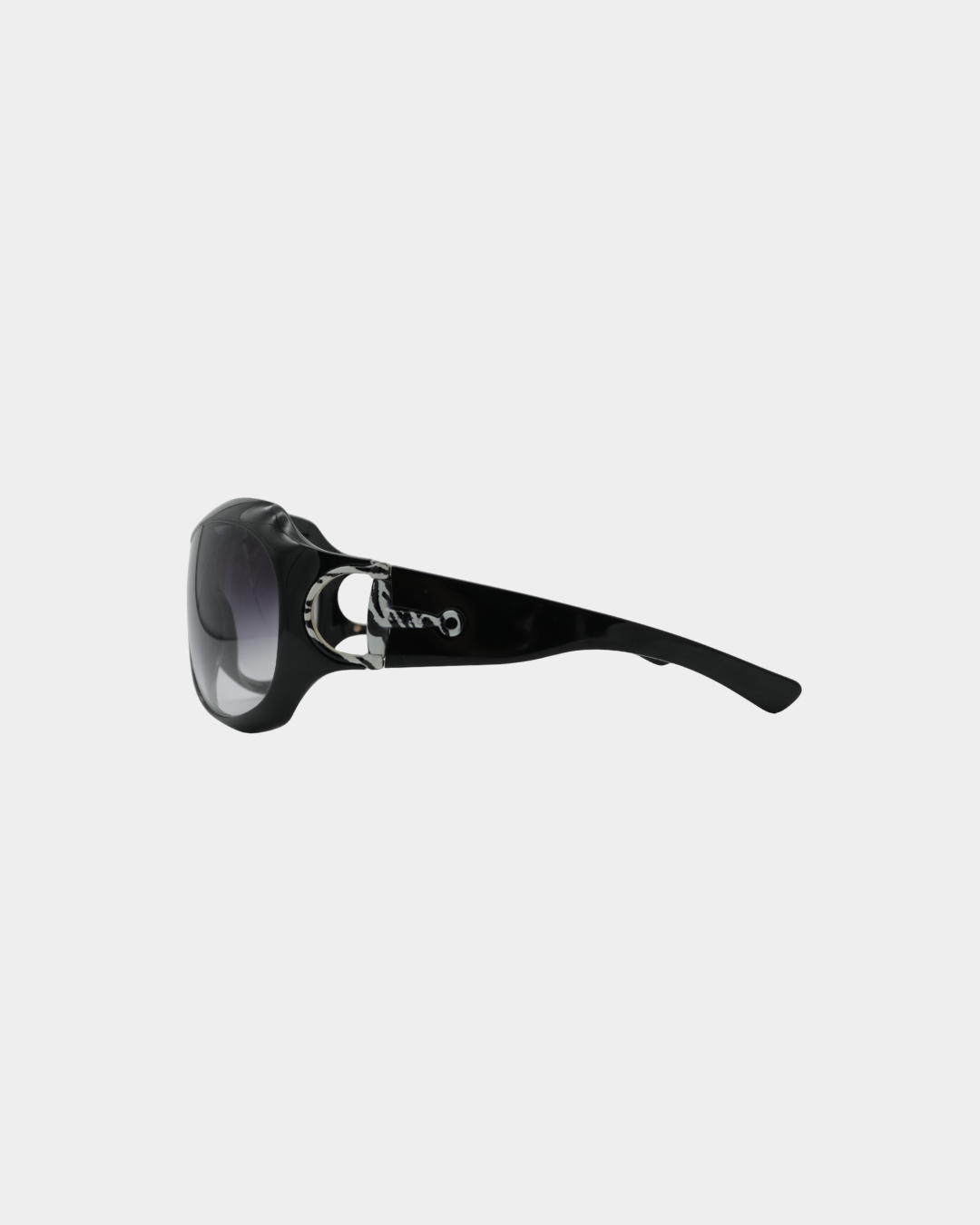 Gucci Horsebit Zebra Accent Shield Sunglasses