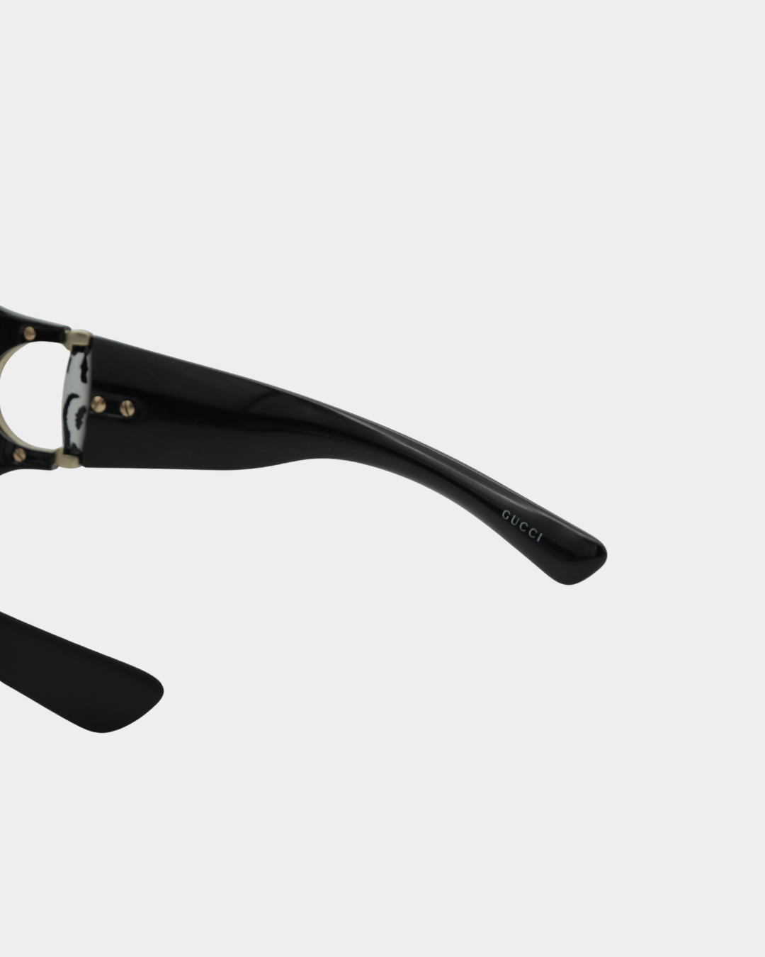 Gucci Horsebit Zebra Accent Shield Sunglasses