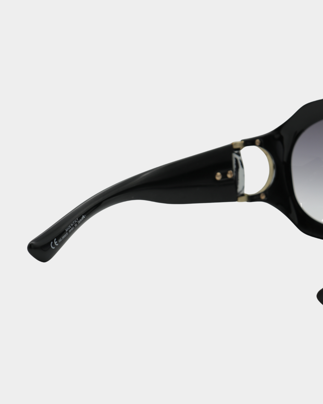 Gucci Horsebit Zebra Accent Shield Sunglasses