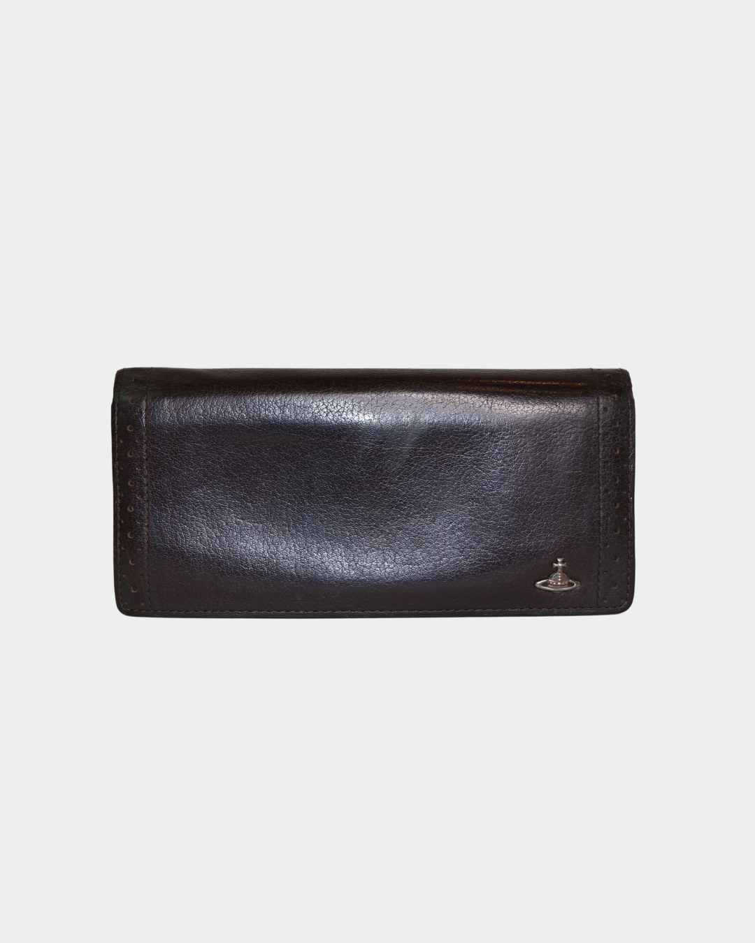Vivienne Westwood Brown Leather Orb Wallet