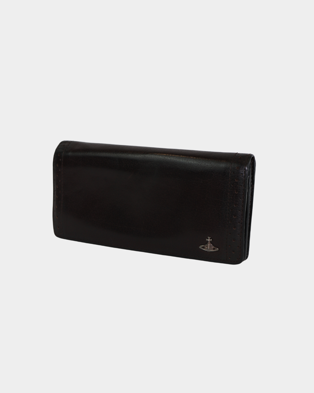 Vivienne Westwood Brown Leather Orb Wallet