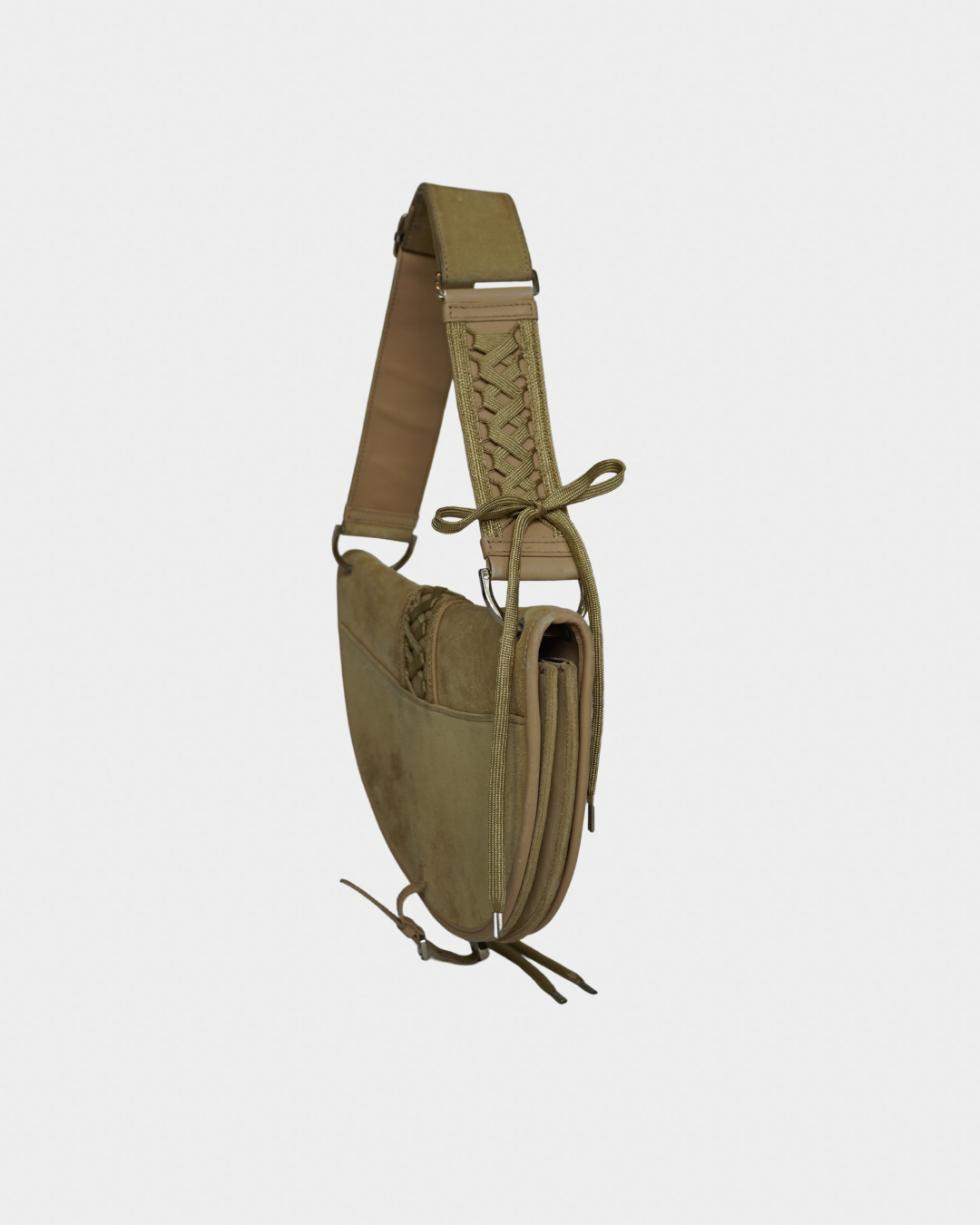 Dior Beige Suede Admit It Shoulder Bag