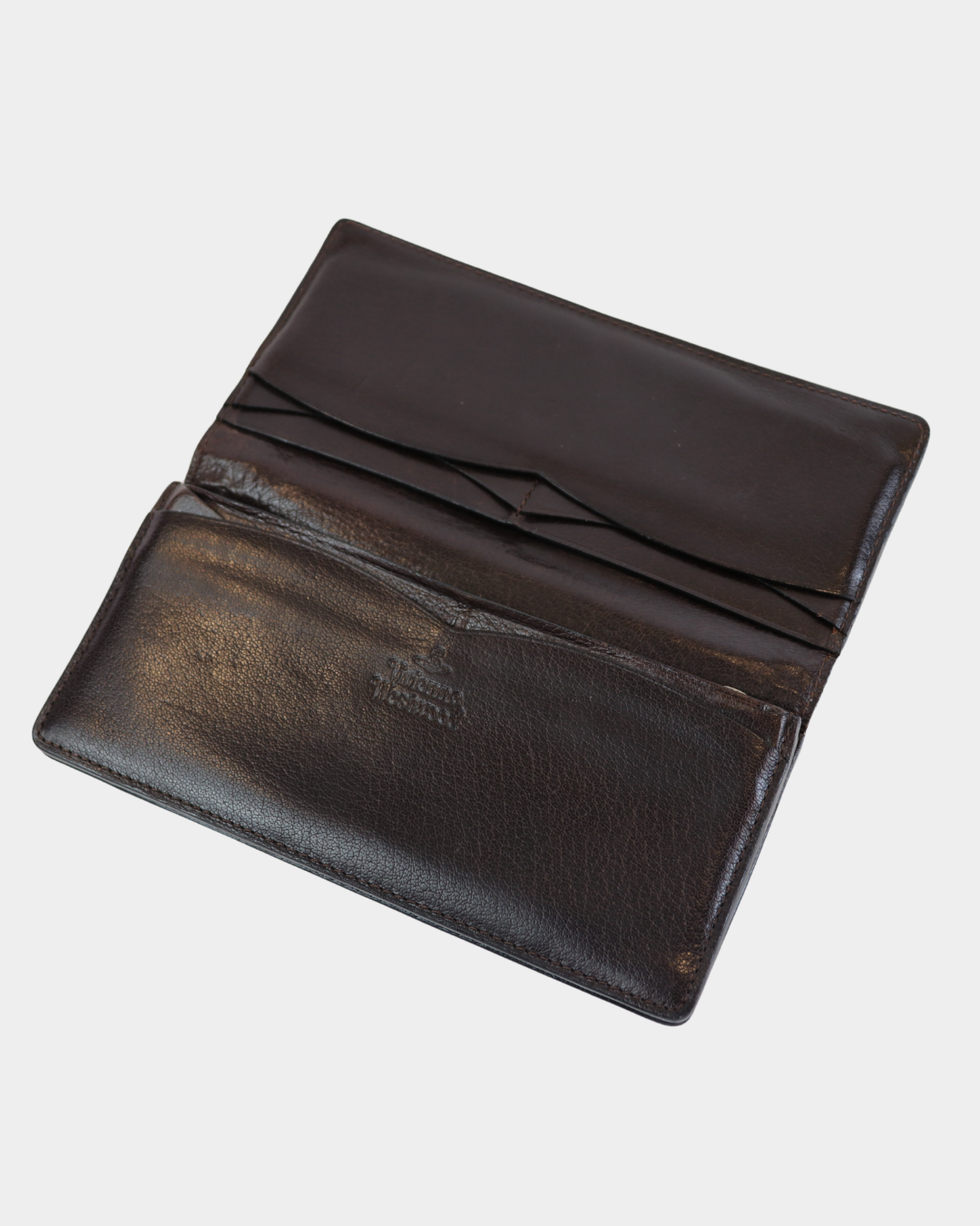 Vivienne Westwood Brown Leather Orb Wallet