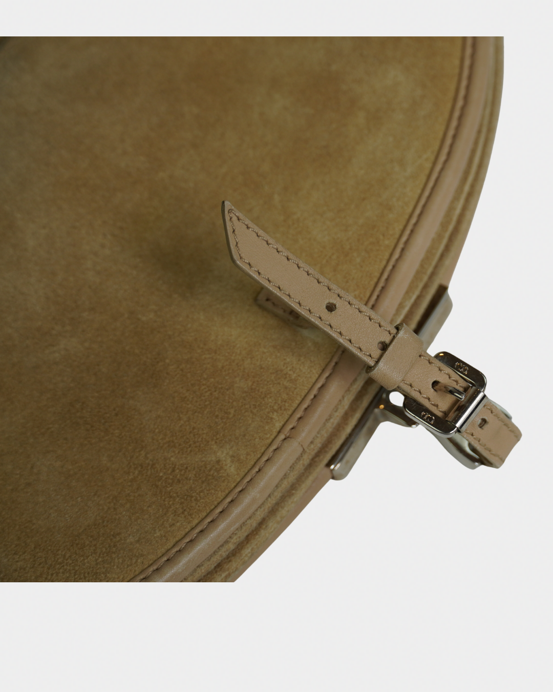 Dior Beige Suede Admit It Shoulder Bag