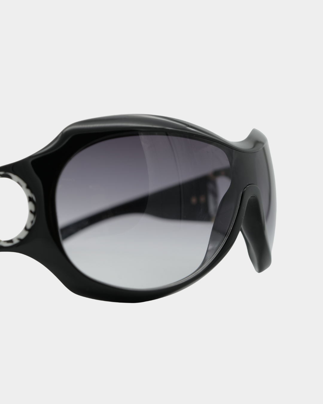 Gucci Horsebit Zebra Accent Shield Sunglasses