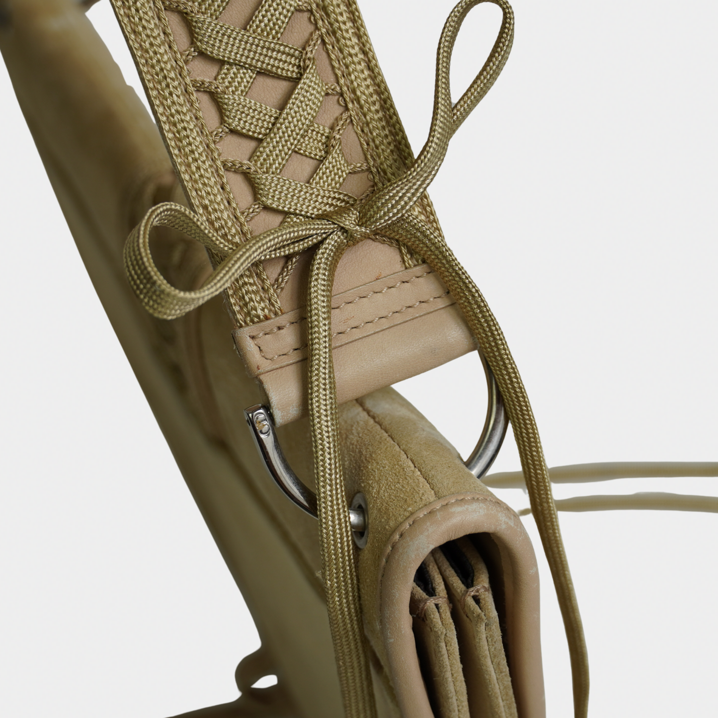 Dior Beige Suede Admit It Shoulder Bag