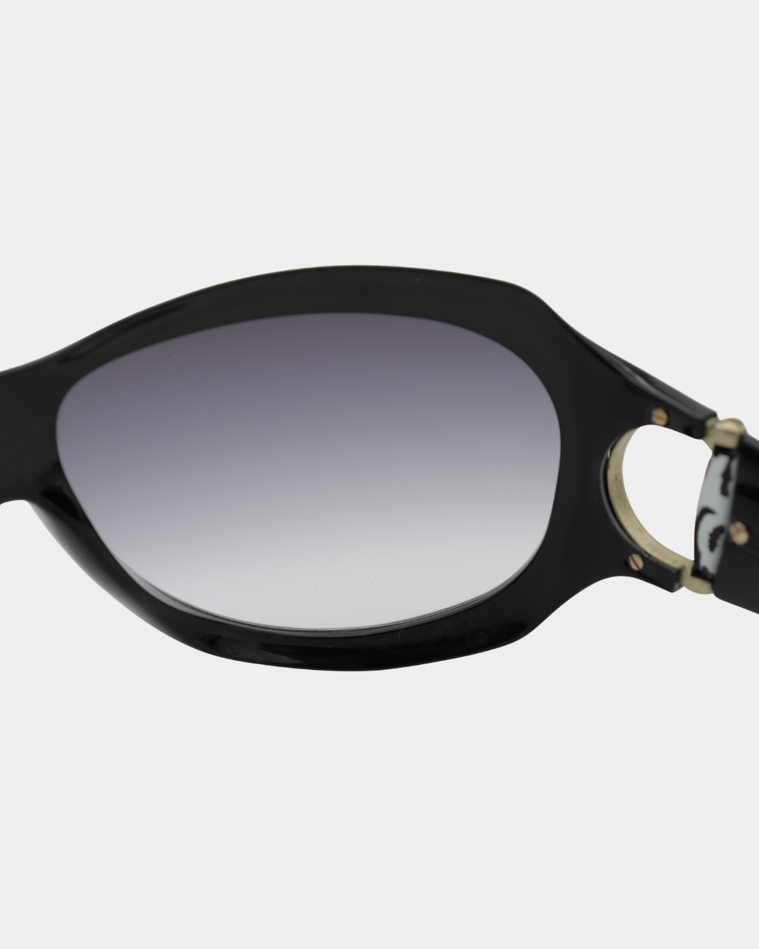 Gucci Horsebit Zebra Accent Shield Sunglasses