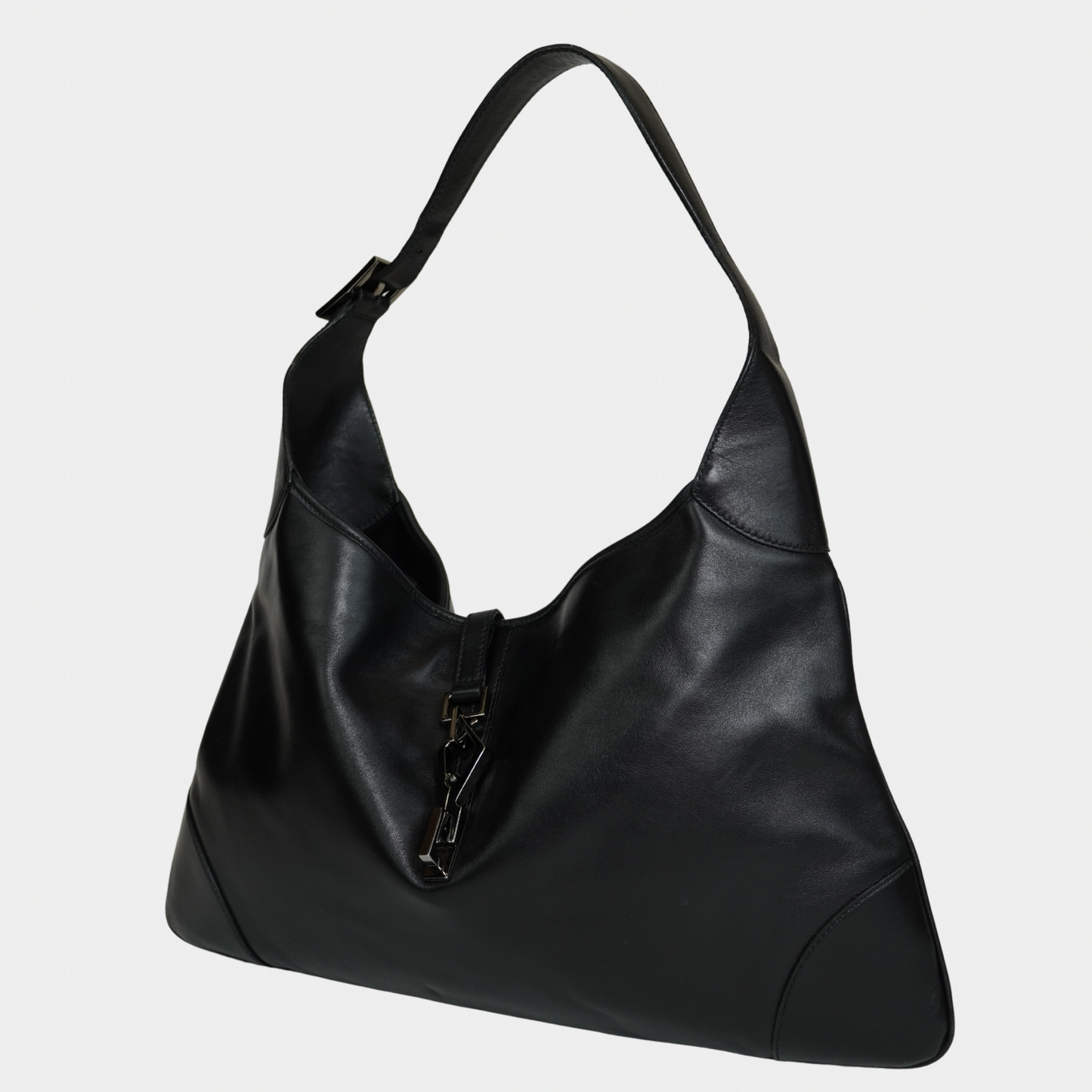 Gucci Leather Jackie O Hobo