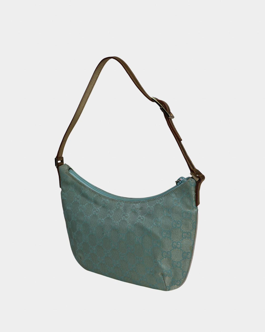 Gucci Iridescent Baby Blue Monogram Shoulder Bag
