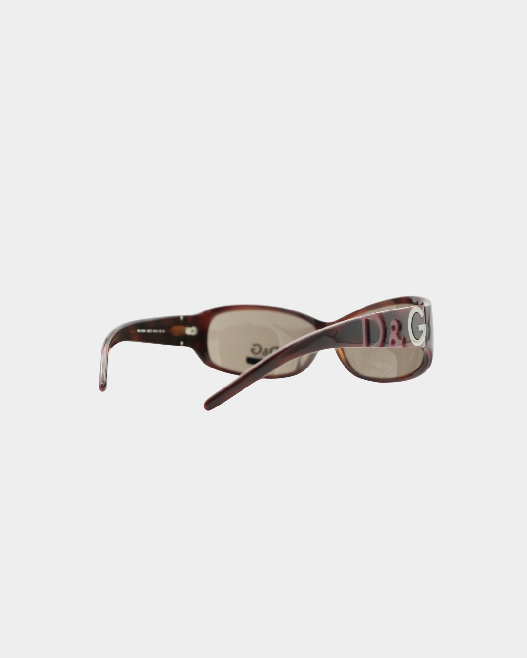 D&G Tortoise Silver Pink Logo Sunglasses