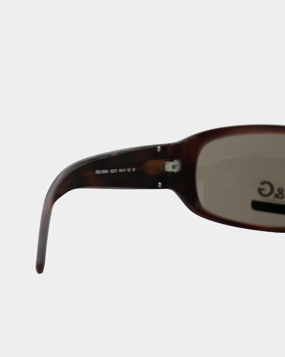 D&G Tortoise Silver Pink Logo Sunglasses