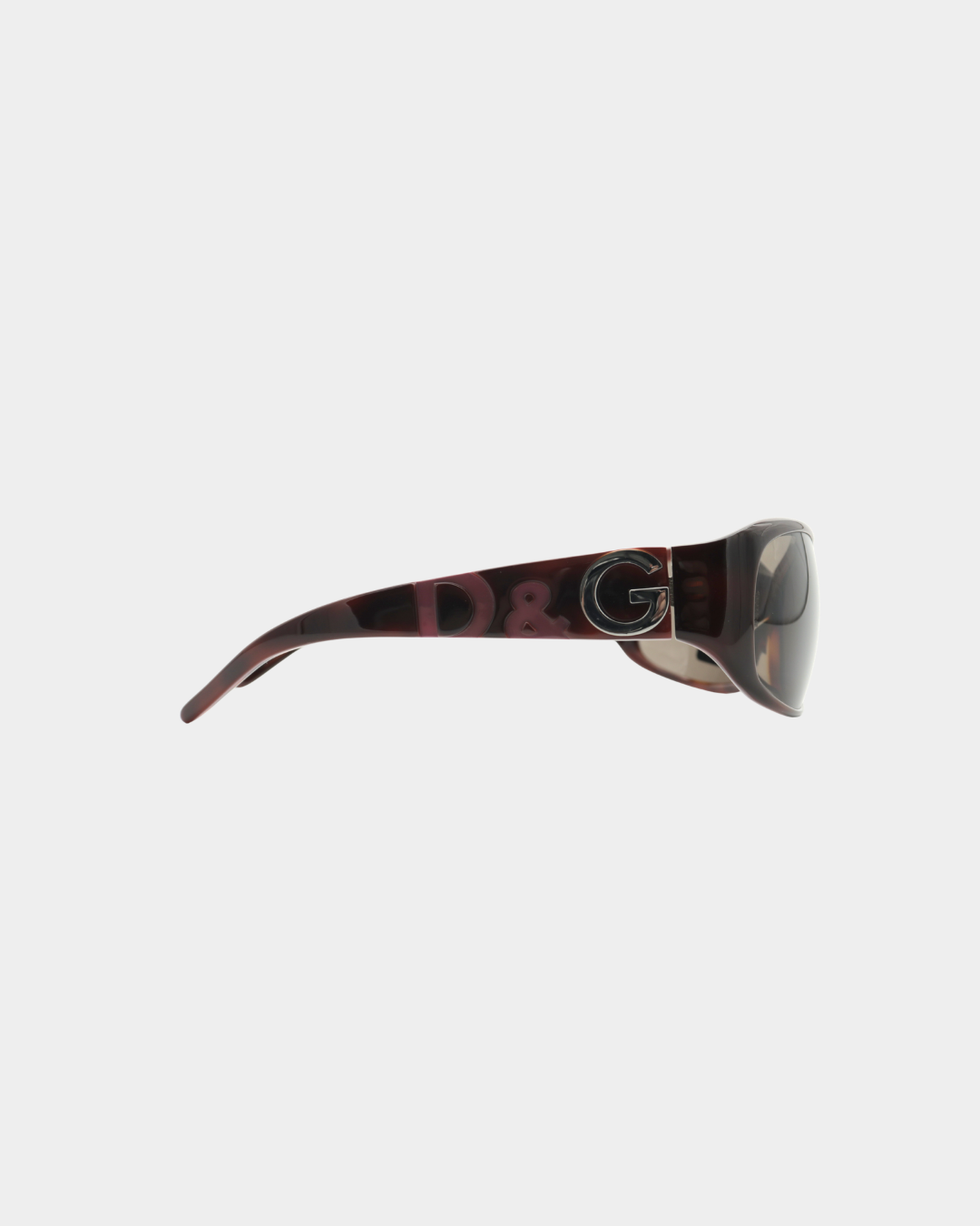 D&G Tortoise Silver Pink Logo Sunglasses