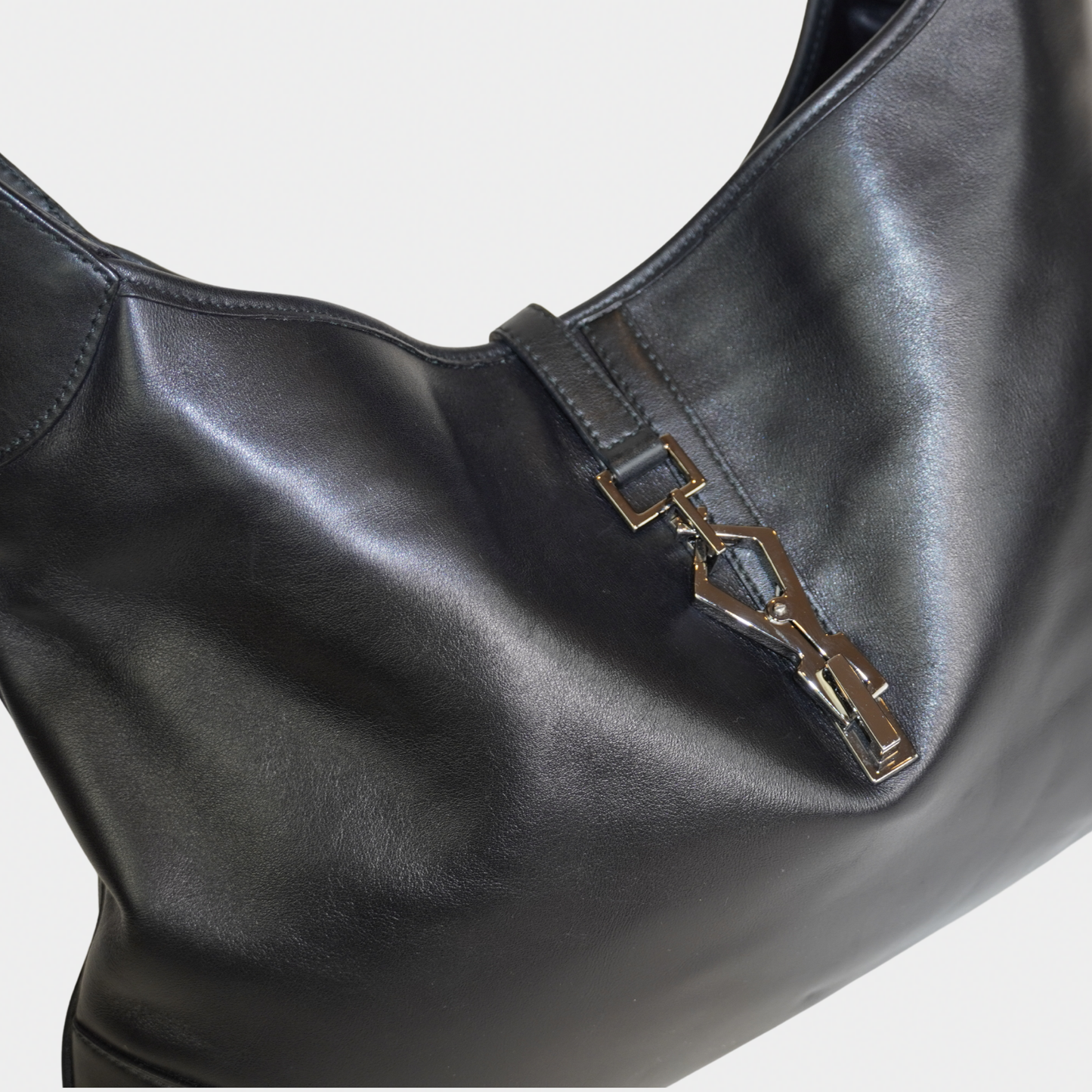 Gucci Leather Jackie O Hobo