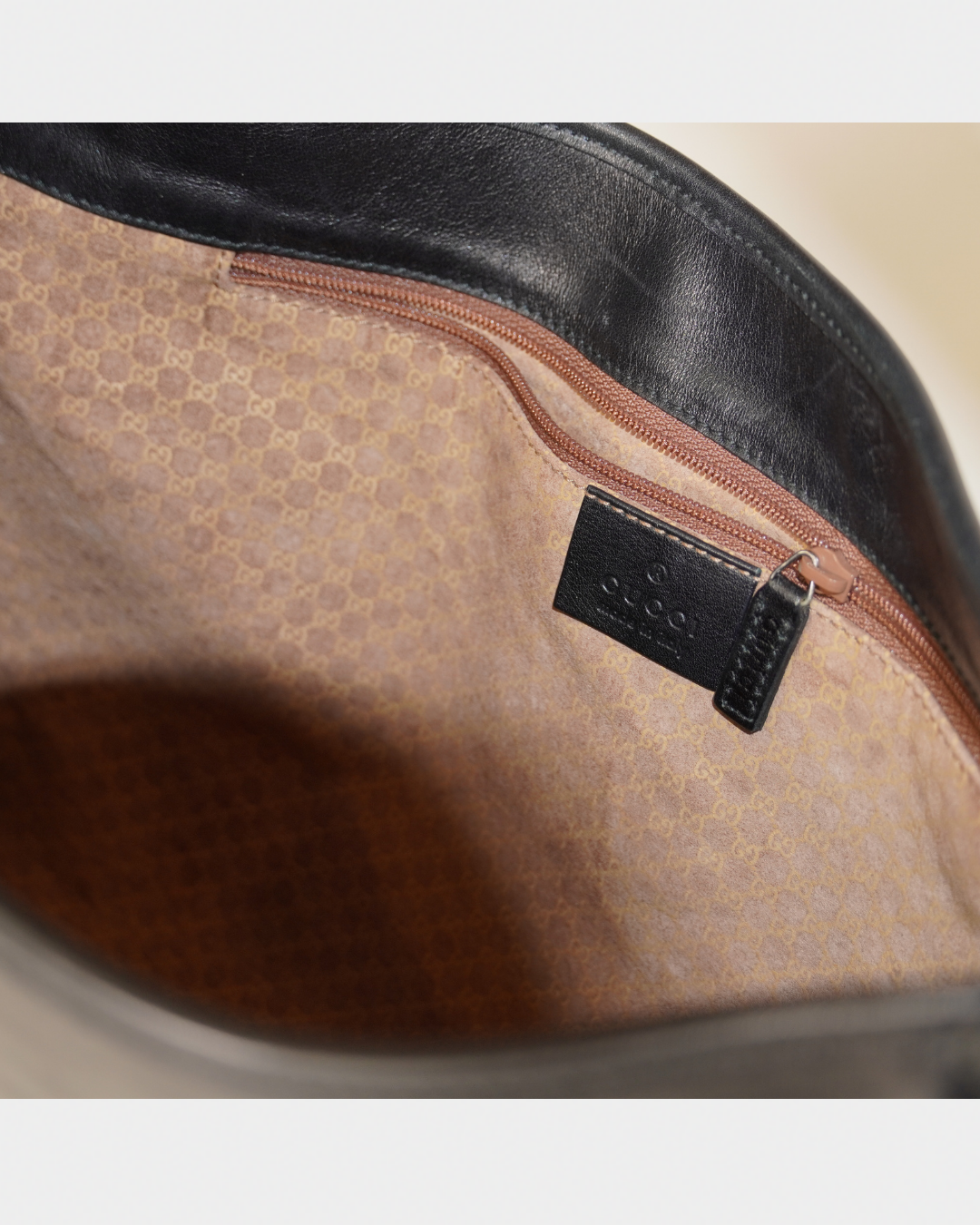 Gucci Leather Jackie O Hobo