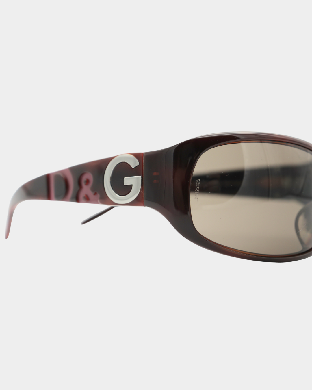 D&G Tortoise Silver Pink Logo Sunglasses