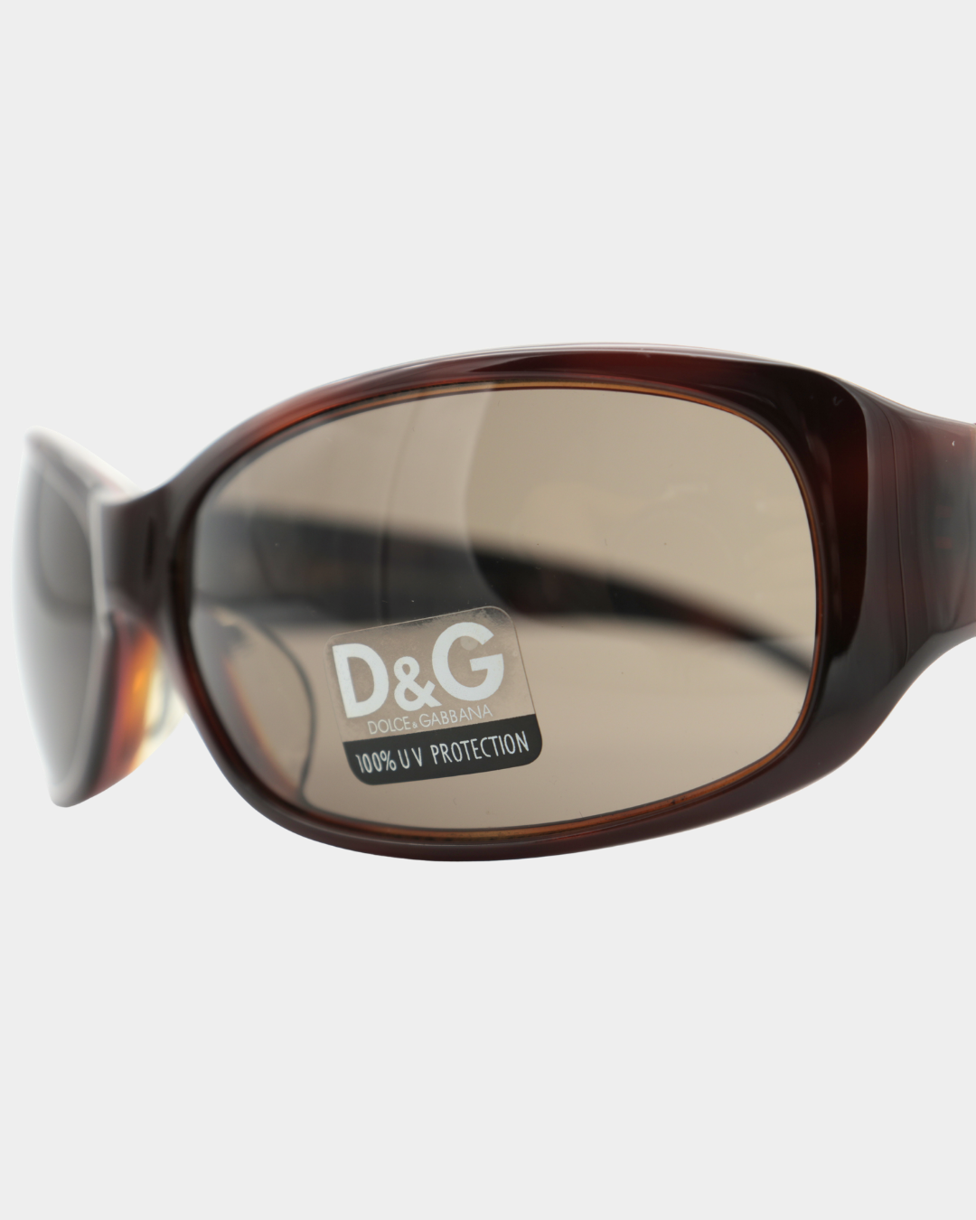 D&G Tortoise Silver Pink Logo Sunglasses
