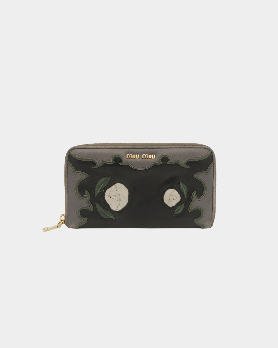 Miu Miu Rose Long Zip Wallet